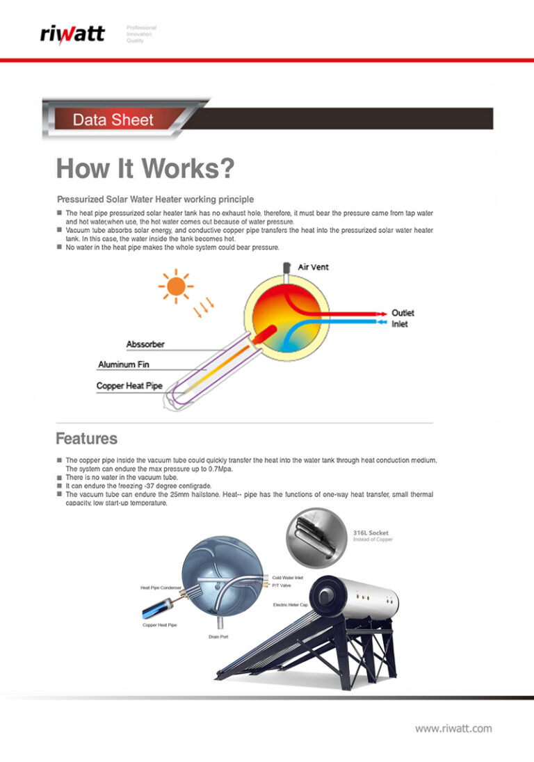 difference between high pressure and low pressure solar geyser